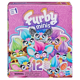 Furby Minis lenticular eyes showcase changing designs for interactive play.