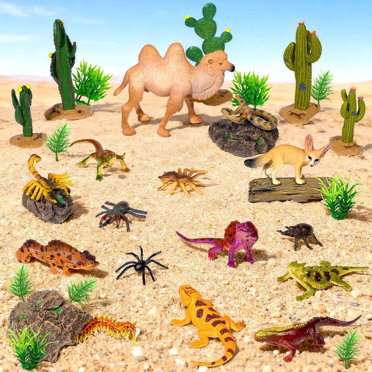 Furjane desert cactus and tree stump figures for cohesive landscapes.