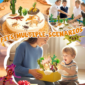 Furjane desert chameleon figurine highlights subtle pose changes for realism.