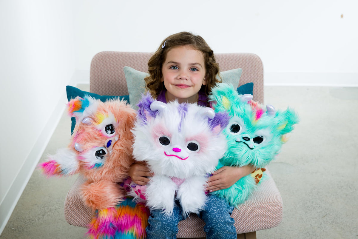 Cleo responds to hugs and touches for interactive fun