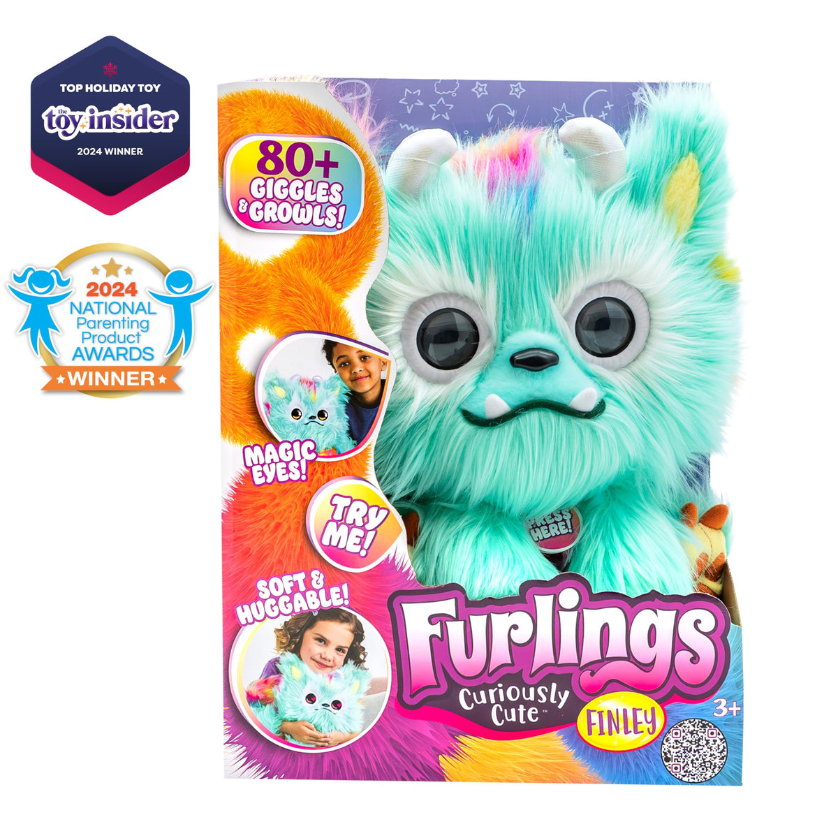 Furlings Finley animated eyes bring emotion to play.
