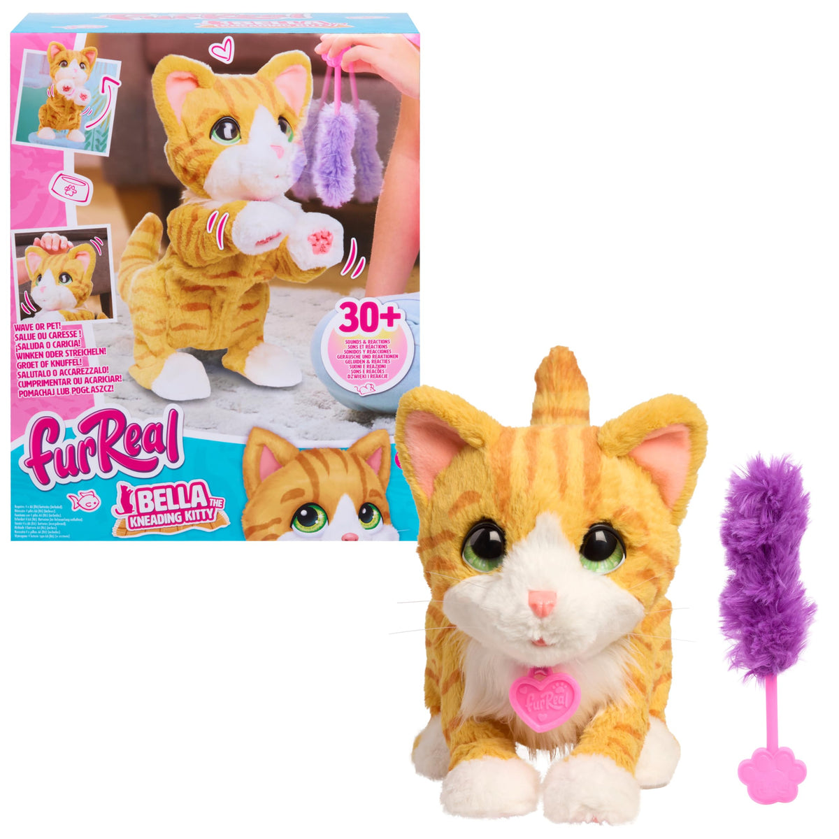 FurReal Bella accessory swat feature enhances pretend play.