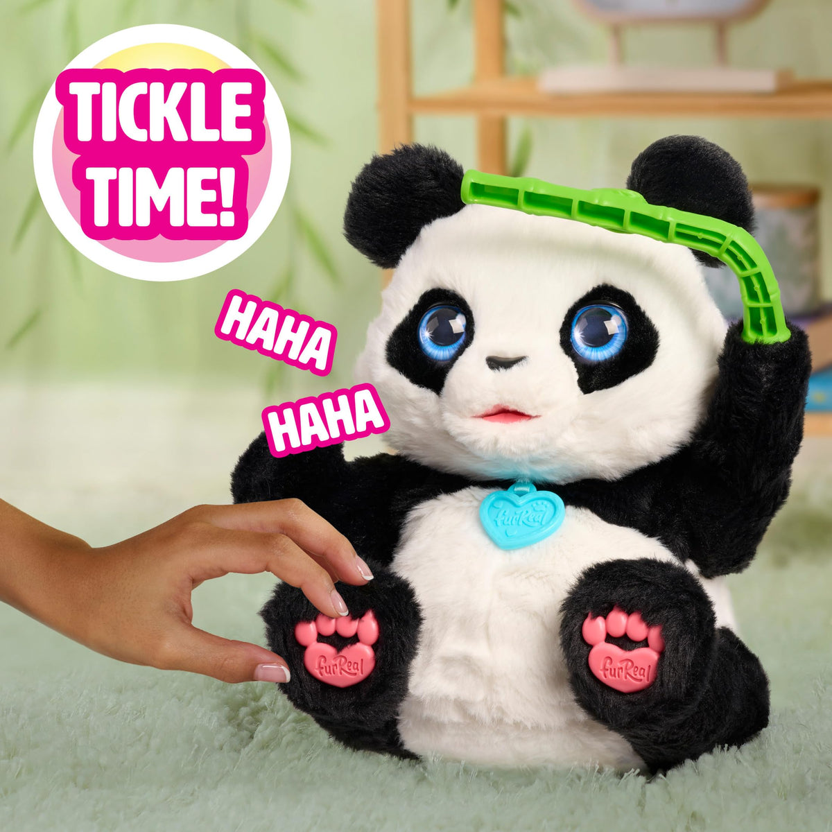 Sensor on Coco's head activates rolling sequences for interactive fun