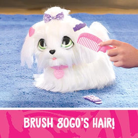 GoGo Walkin’ Pup barrettes let kids style GoGo’s fluffy fur.