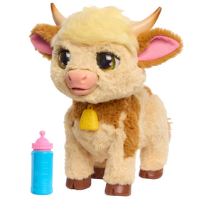 FurReal Maggie interactive mini cow eyes blink and respond to touch