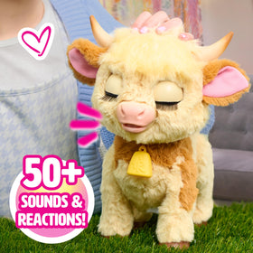 FurReal Maggie walks smoothly, encouraging active play and imaginative farm moments