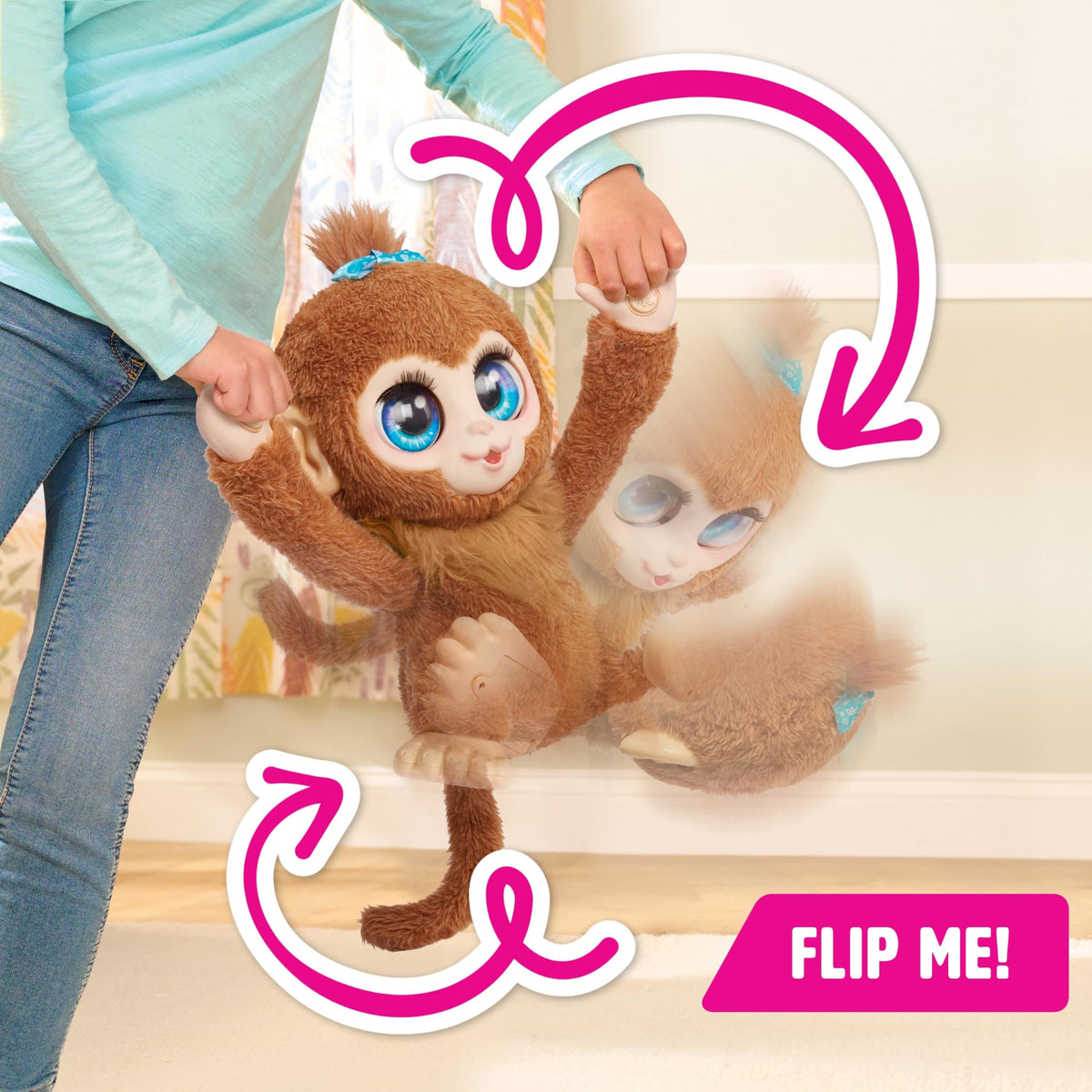 FurReal Peanut rocks to sleep for calming bedtime routines.