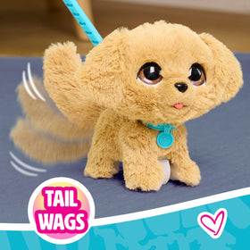 furReal Wag-A-Lots Golden Retriever interactive toy with puppy sounds for play.