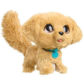 furReal Wag-A-Lots Golden Retriever soft tan fur and blue collar details.