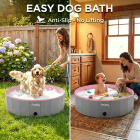 Furrybaby multi-use pool doubles as a bath or play space for dogs.