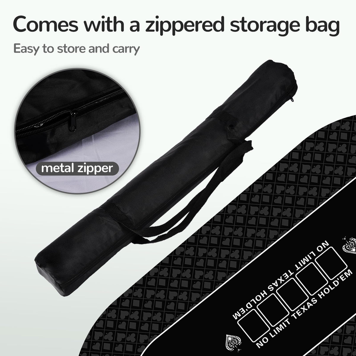 FURUISEN metal zippered tote makes storage and transport simple.