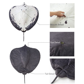 Furvana Manta Ray 3D abdomen and back feel fluffy.