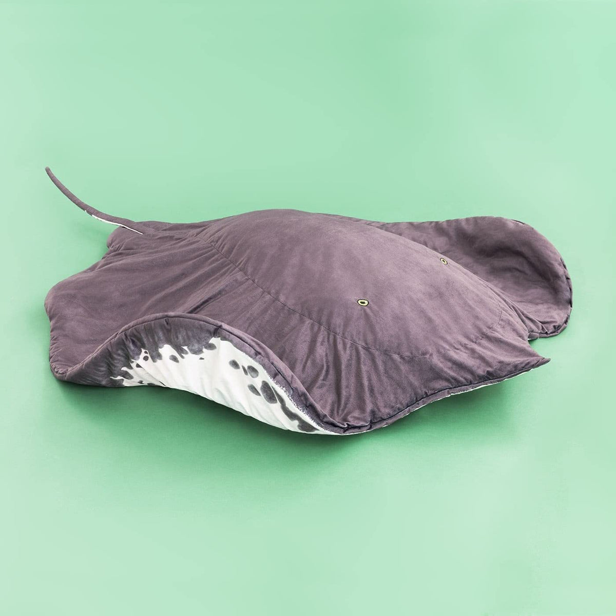 Furvana Manta Ray glossy smooth skin fabric looks realistic.