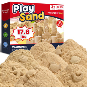 FURWEY play sand in natural brown showing pliable texture for shaping and creative play
