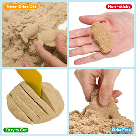 FURWEY reusable sand won't dry out, ideal for ongoing play and classroom use