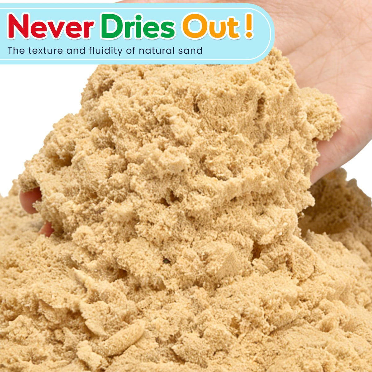 FURWEY sensory sand being molded to spark creativity and focus