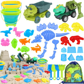 FUSPWEAO collapsible buckets for beach play, easy storage and quick cleanups.