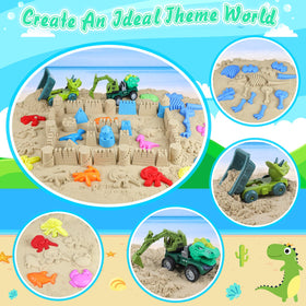FUSPWEAO dinosaur-molds set sparks fossil role-play and creativity.