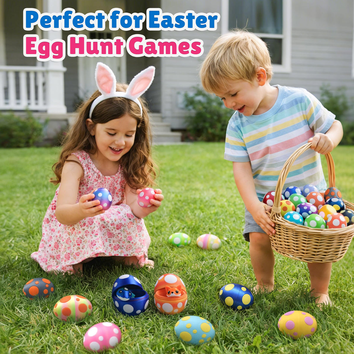 Fustuq flexi-hinged 3D animal Easter egg for tactile, entertaining play