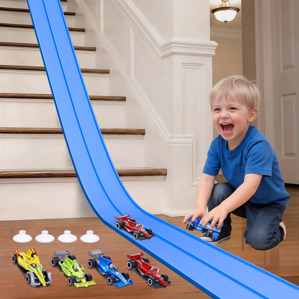 FUTESI 15ft flexible race track bending for versatile home racing