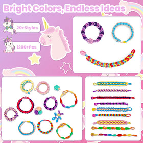 FUTESI elastic loops pack showing 1200+ soft bands for extended crafts