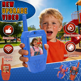 FUTESI kids walkie talkies with HD camera and LED screen for clear visuals.