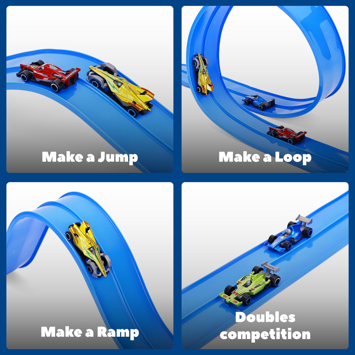 FUTESI portable roll-up track ideal for travel and on-the-go play