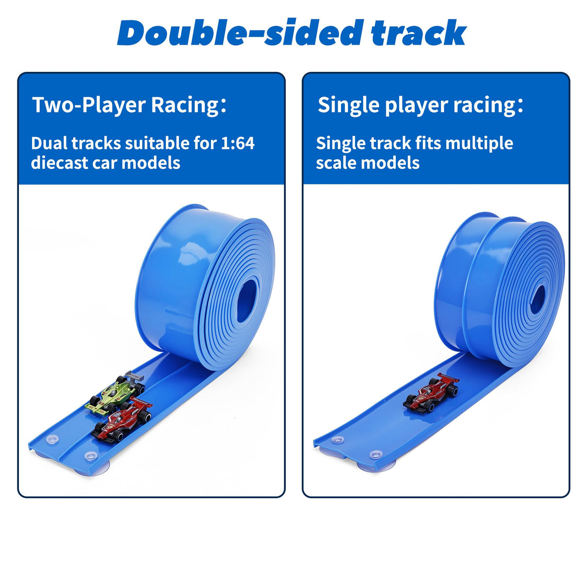 FUTESI track with suction cups for secure wall and window play