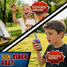 FUTESI video walkie talkies pair boosts outdoor adventures.