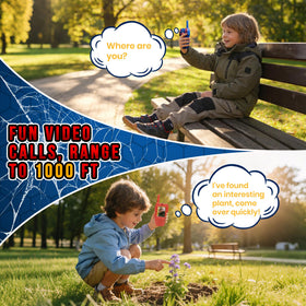FUTESI walkie talkies deliver up to 1000 ft range for open spaces.