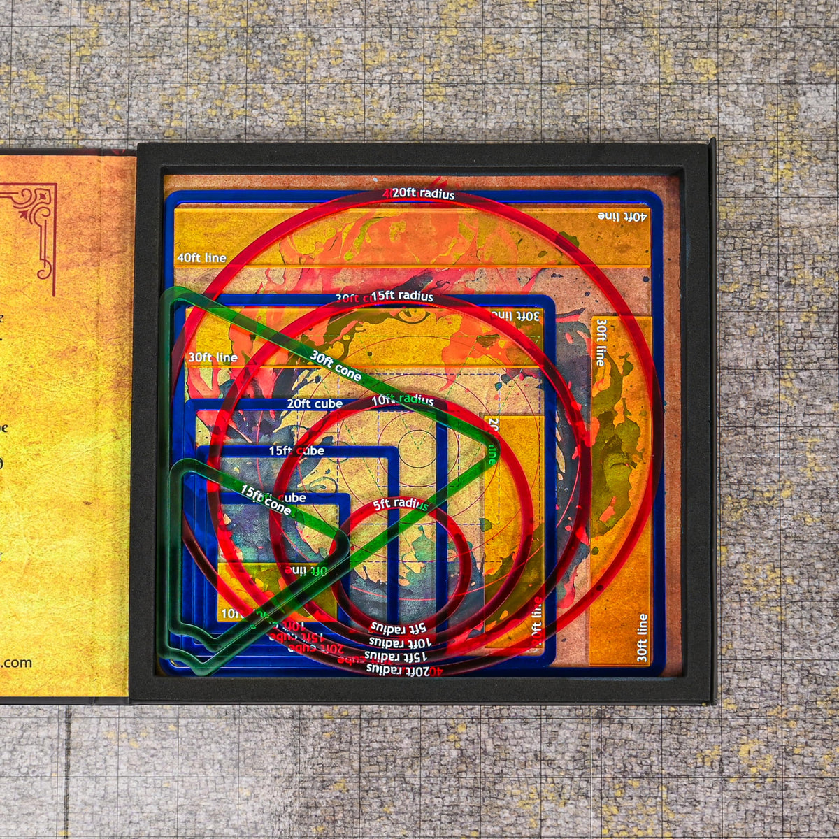 Futhark laser-cut acrylic templates offer durability and crisp edges.