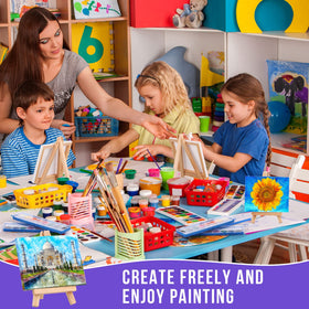 Fuutreo kid-friendly easel size and canvas dimensions for children