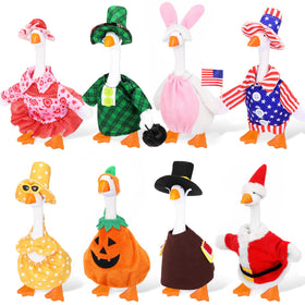 FuWeave holiday goose outfits pack enhances year-round desk decor