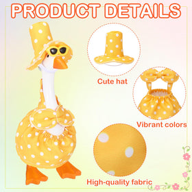 FuWeave Valentine goose costume adds festive desk or porch display