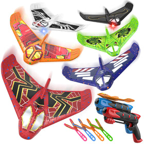 Fuwidvia 6-pack foam airplanes on display for engaging outdoor play