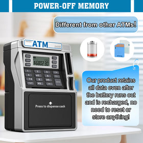Fuwidvia ATM Piggy Bank balance display helps kids see progress toward goals.