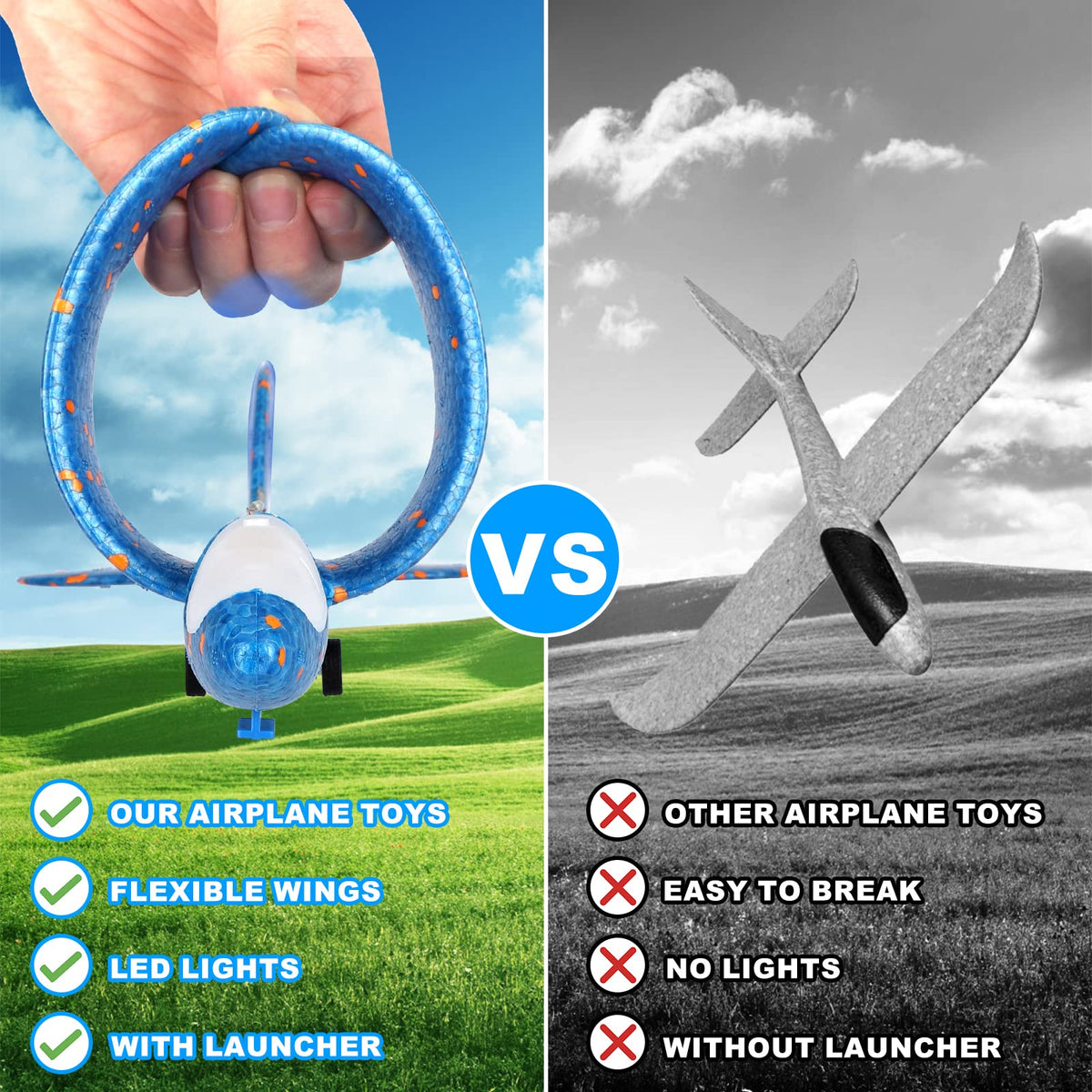 Fuwidvia two-mode launcher enables gyrant and glide flight experiences.