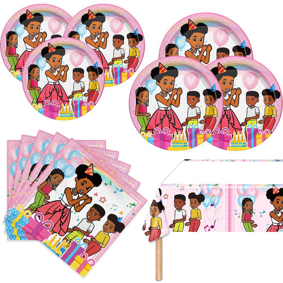 Fuyhiuous Gracies Corner plates 20-count, sturdy for birthdays and family gatherings.