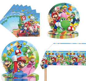 Fuyhiuous Mario Party 7-inch plates ready for quick serving