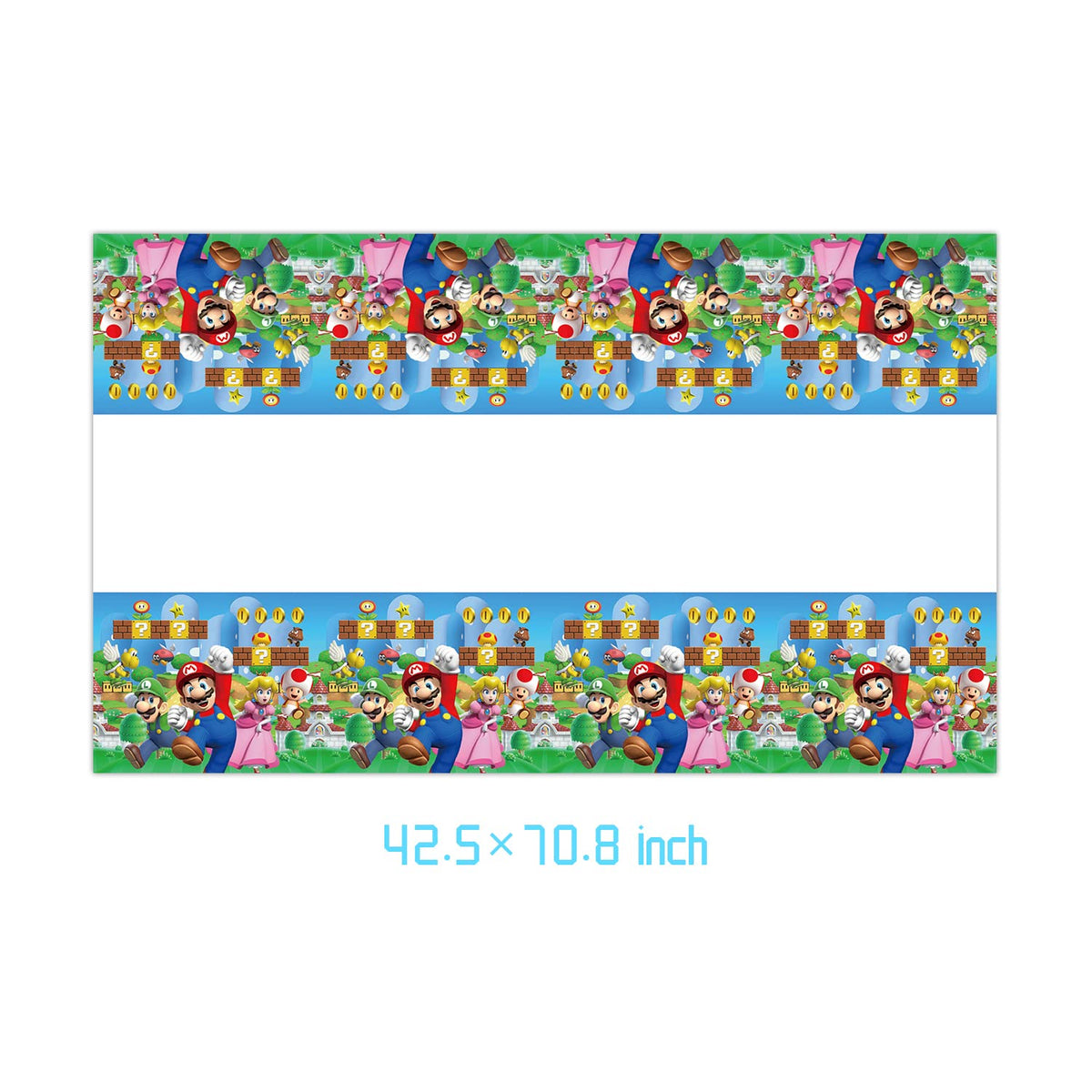 Fuyhiuous Mario Party table setting example with coordinated colors
