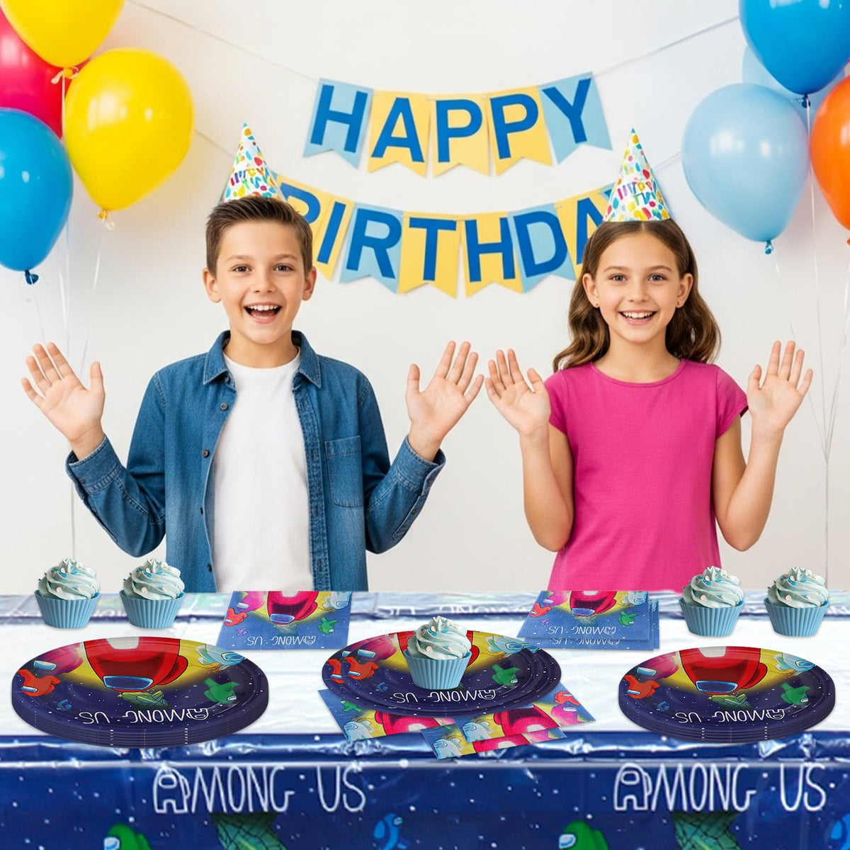 Fuyhiuos outdoor party setup with disposable tableware for events.