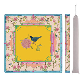FUYIHGL rolled American Mahjong mat with border prompts for easy teaching