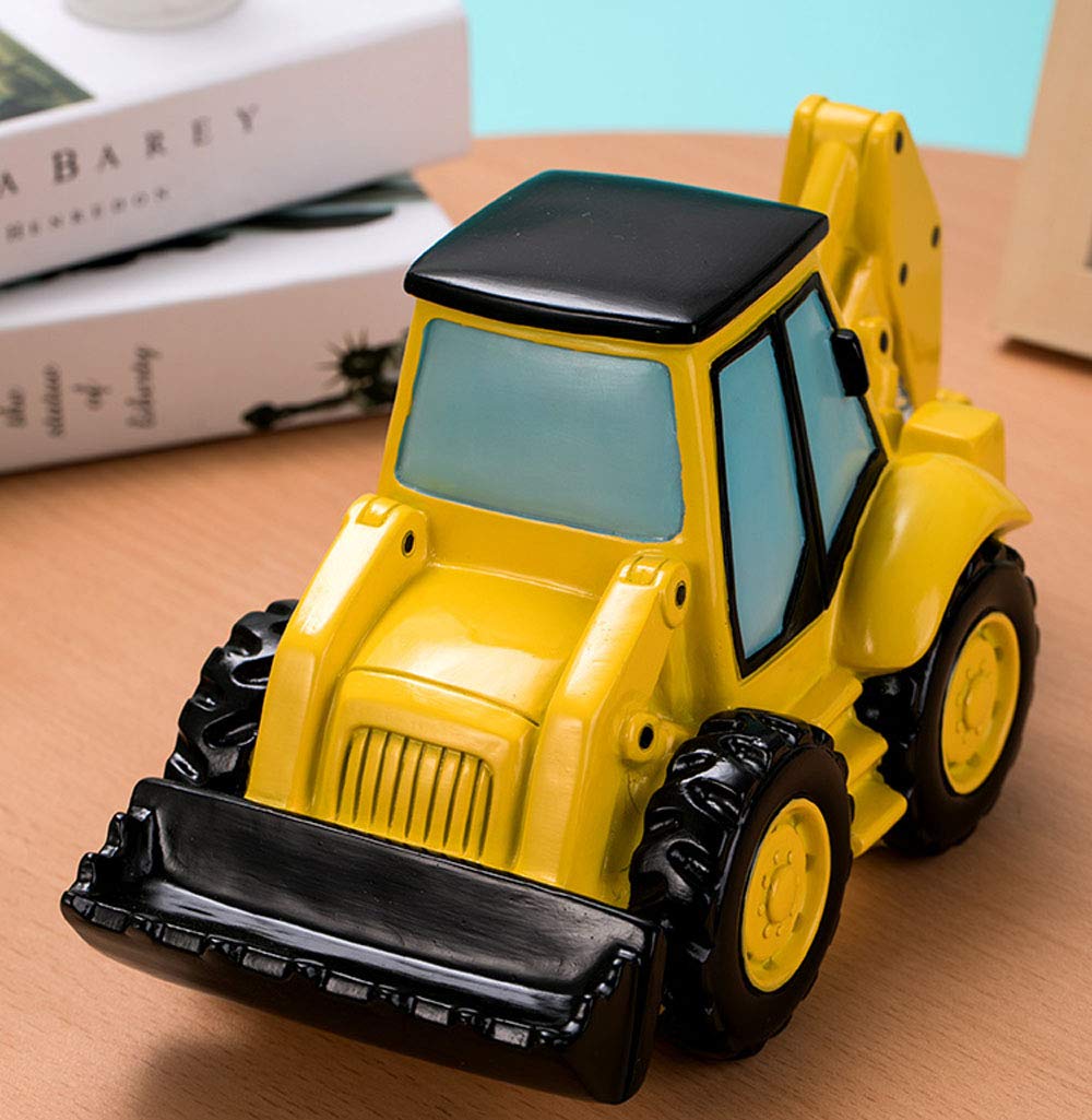 FUYU Cartoon Excavator Piggy Bank coin-slot focus for easy deposits