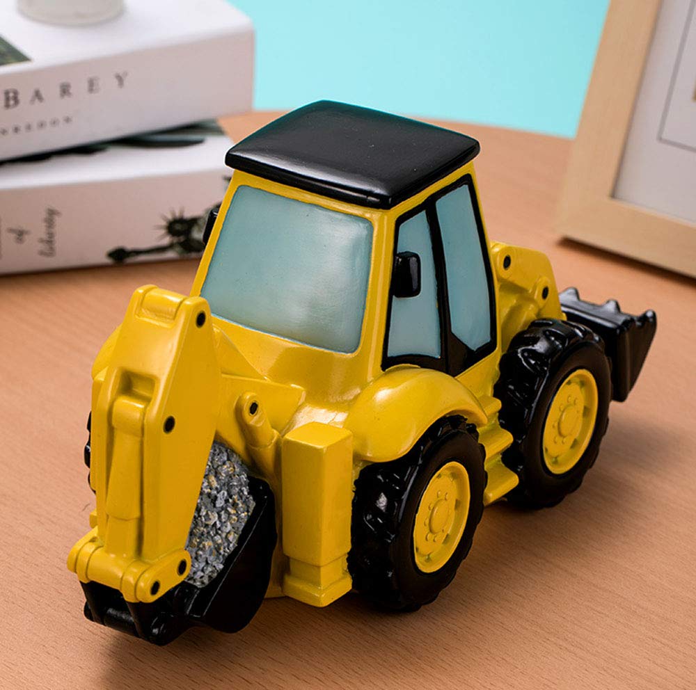 FUYU Cartoon Excavator Piggy Bank kids-room display blends whimsy and practicality