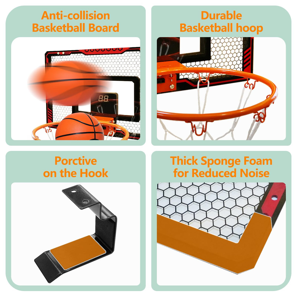 FviMzailon anti-scratch pads protect doors during enthusiastic play.