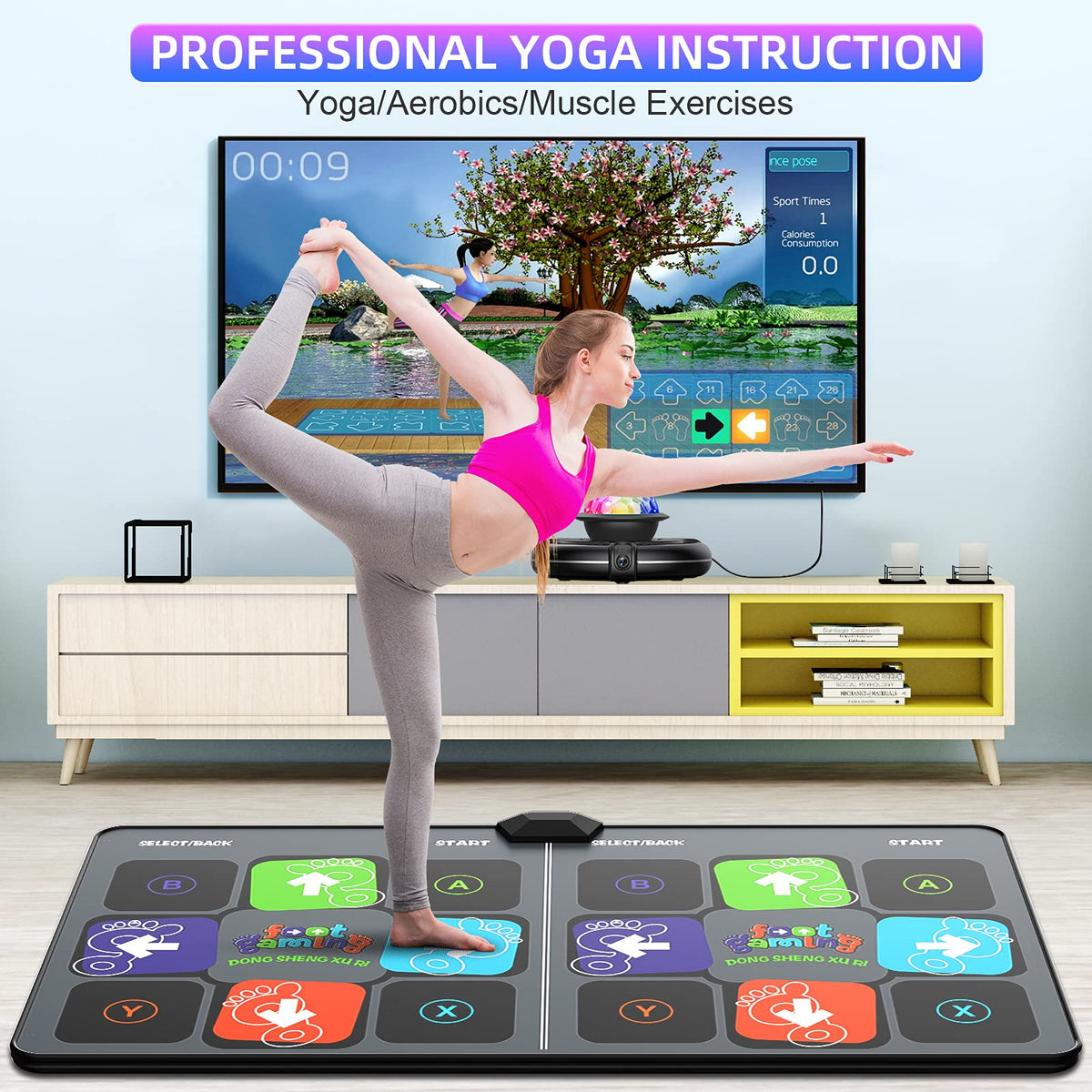 FWFX Dance Mat built to endure jumps and spins during workouts