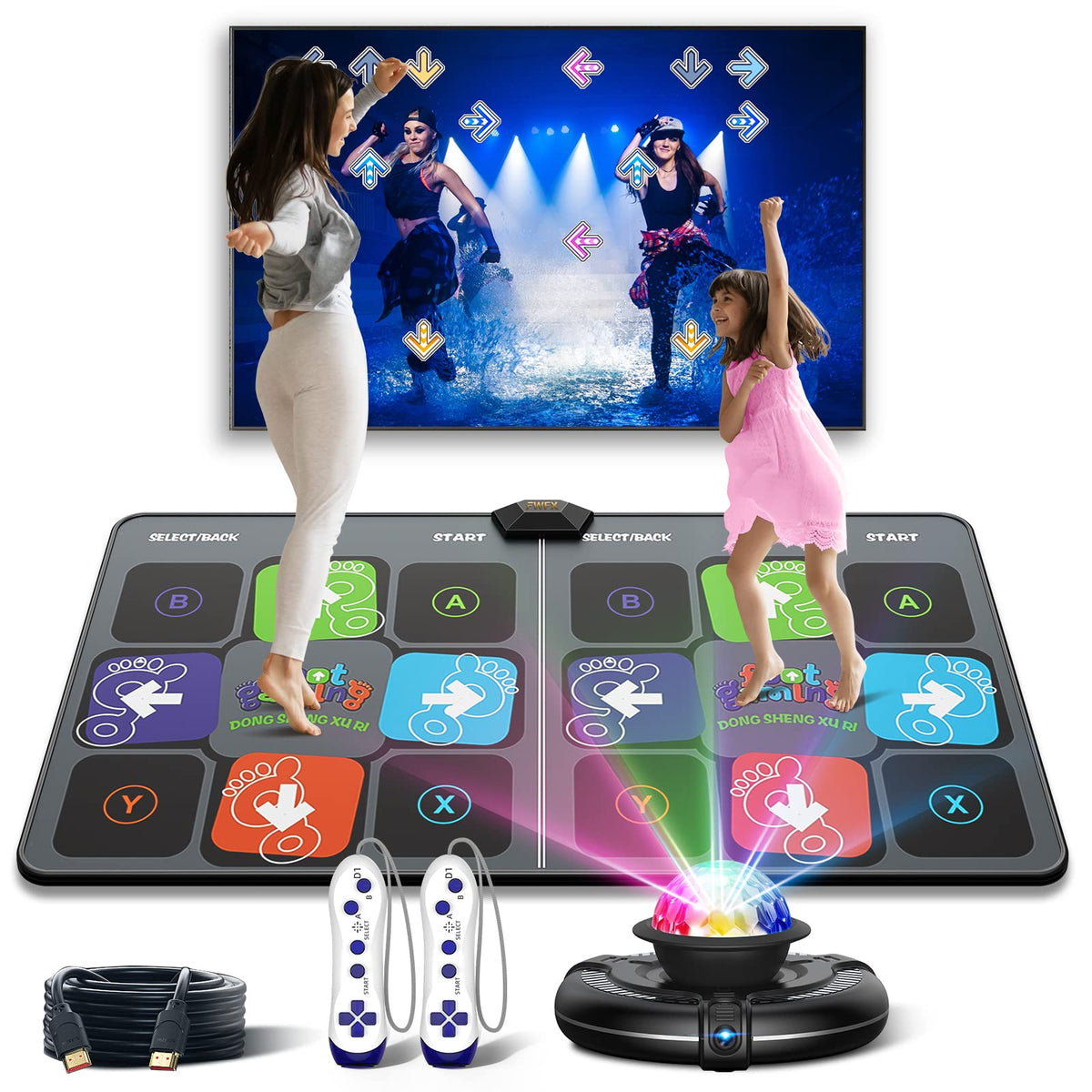 FWFX Dance Mat front view for family-friendly active play