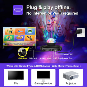 FWFX Dance Mat HDMI setup for quick plug-and-play on TV or PC
