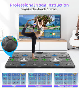 FWFX Dance Mat with two controllers enables solo or versus play