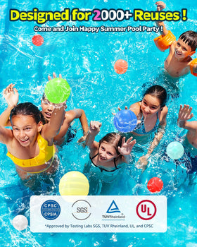Outdoor summer play with FXCZUZ water balloons during sunny day